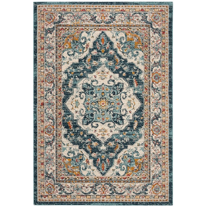 Safavieh Phoenix 6' x 9' Rug in Blue and Brown