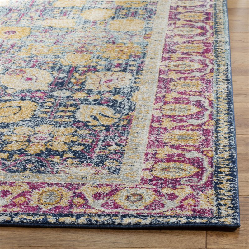 Safavieh Granada 10' x 14' Rug in Blue and Fuchsia