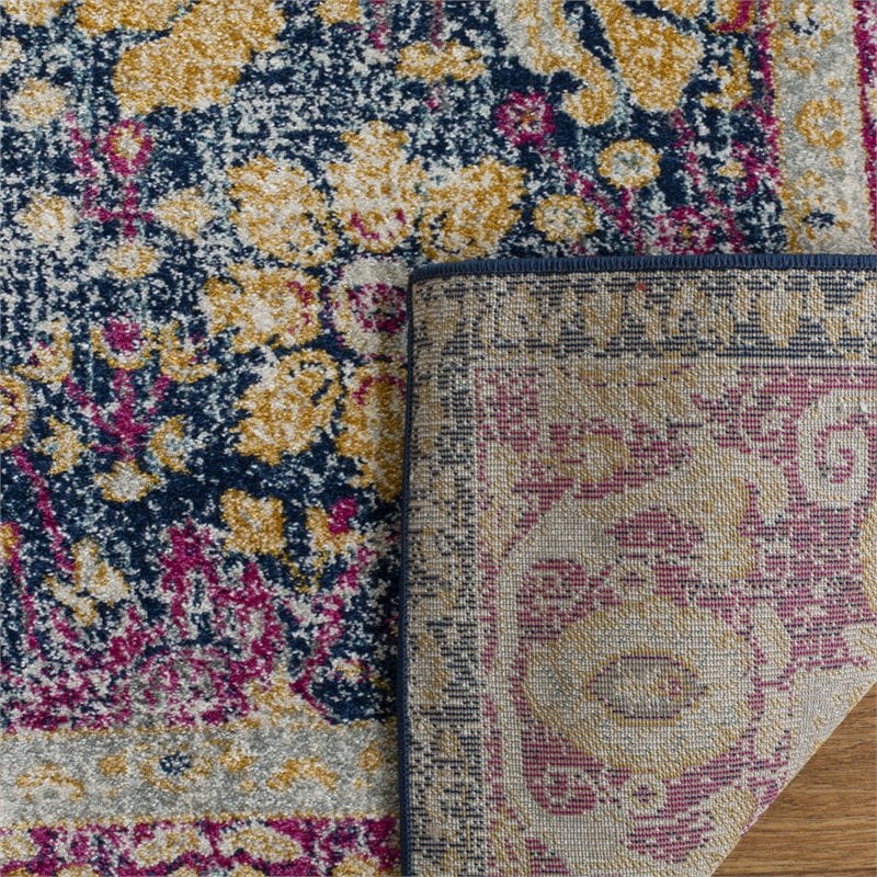Safavieh Granada 10' x 14' Rug in Blue and Fuchsia