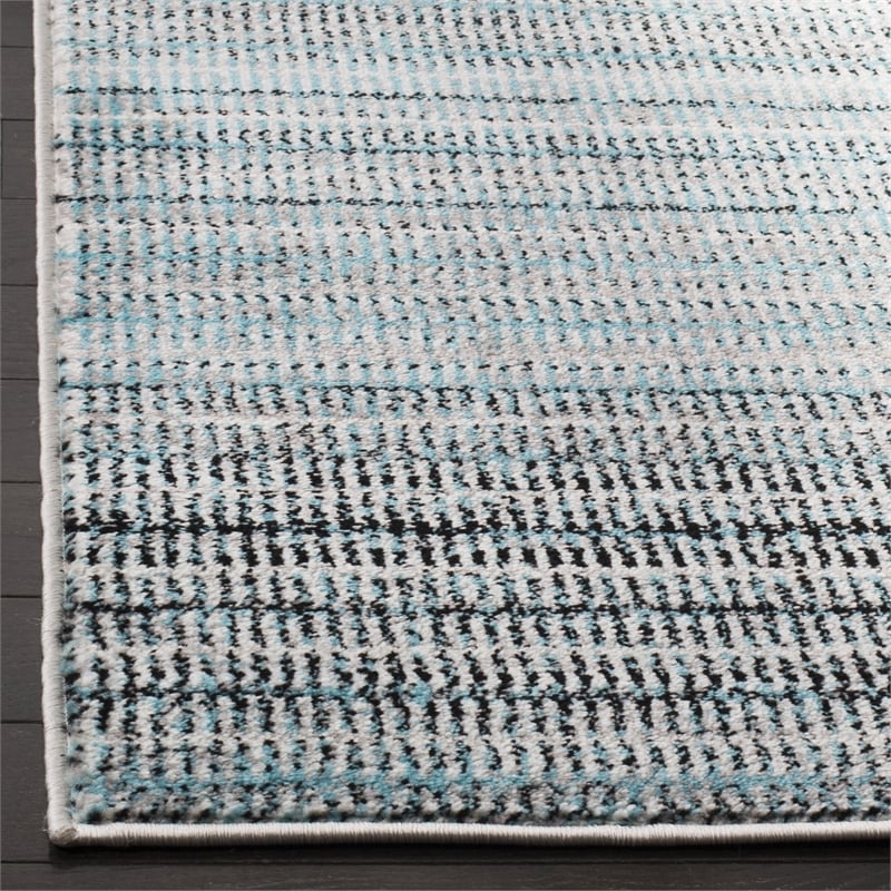 Safavieh Skyler 2' x 10' Runner Rug in Blue and Gray