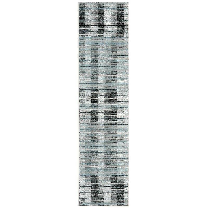 Safavieh Skyler 2' x 10' Runner Rug in Blue and Gray