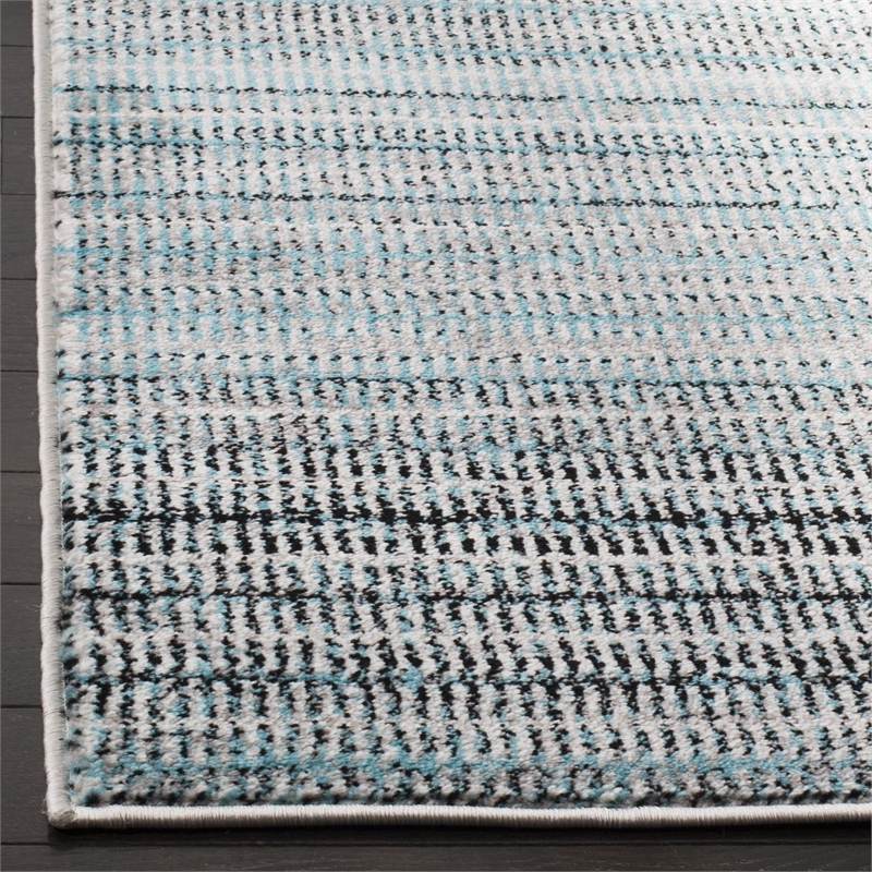 Safavieh Skyler 2' x 12' Runner Rug in Blue and Gray