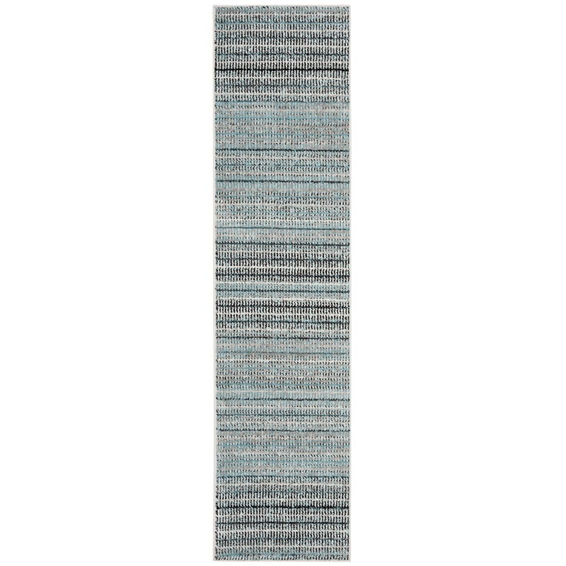 Safavieh Skyler 2' x 6' Runner Rug in Blue and Gray