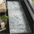 Safavieh Skyler 2' x 6' Runner Rug in Blue and Ivory