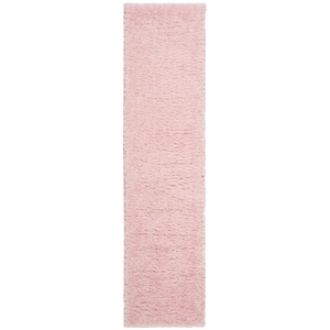 Safavieh Madrid Shag 200 2'-0&quot x 8'-0&quot Polyester Power Loomed Rug in Blush