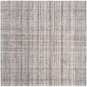 Safavieh Abstract 6' Square Hand Tufted Rug in Camel and Black