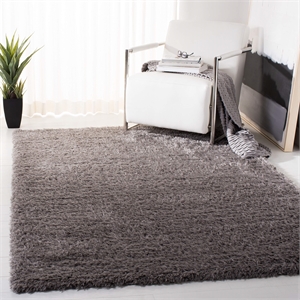 Safavieh Madrid 6'7&quot Square Shag Rug in Charcoal