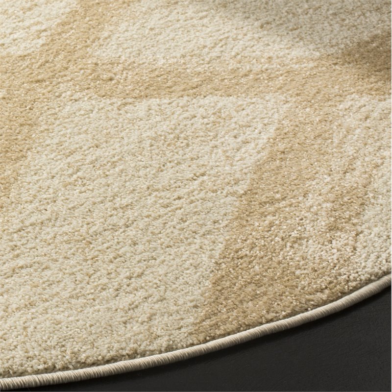 Safavieh Adirondack 4' Round Rug in Cream and Champagne