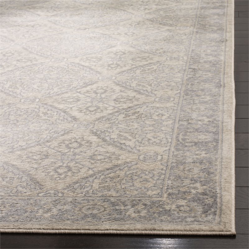 Safavieh Brentwood 2' x 8' Runner Rug in Cream and Gray