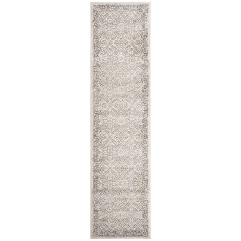 Safavieh Brentwood 2' x 8' Runner Rug in Cream and Gray