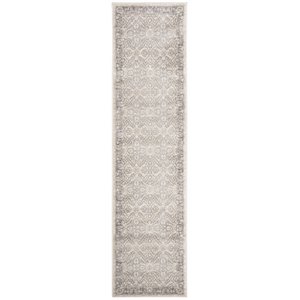 Safavieh Brentwood 2' x 8' Runner Rug in Cream and Gray