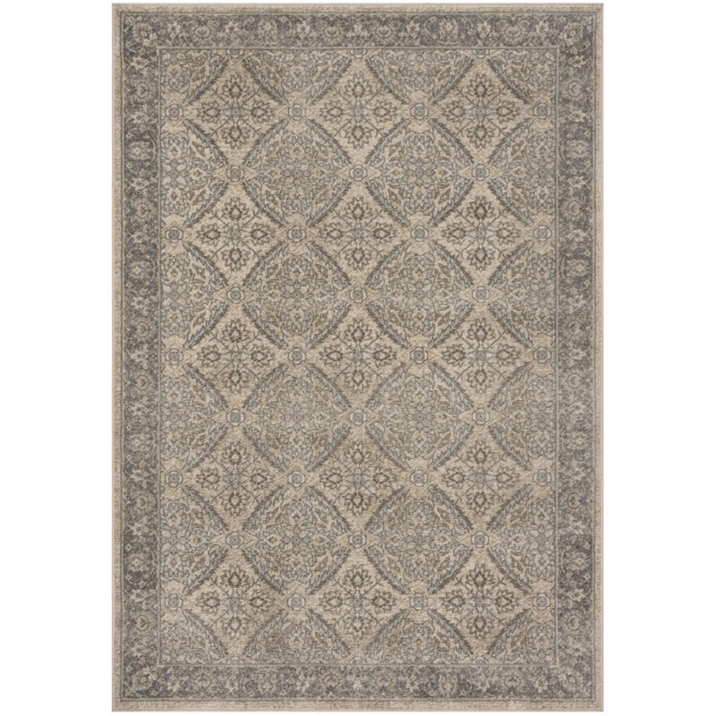 Safavieh Brentwood 6' x 9' Rug in Cream and Gray
