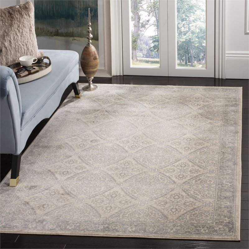 Safavieh Brentwood 8' x 10' Rug in Cream and Gray