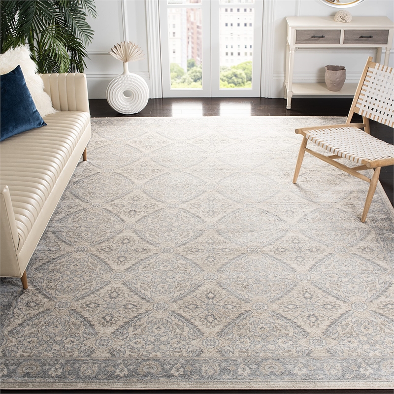Safavieh Brentwood 9' x 12' Rug in Cream and Gray