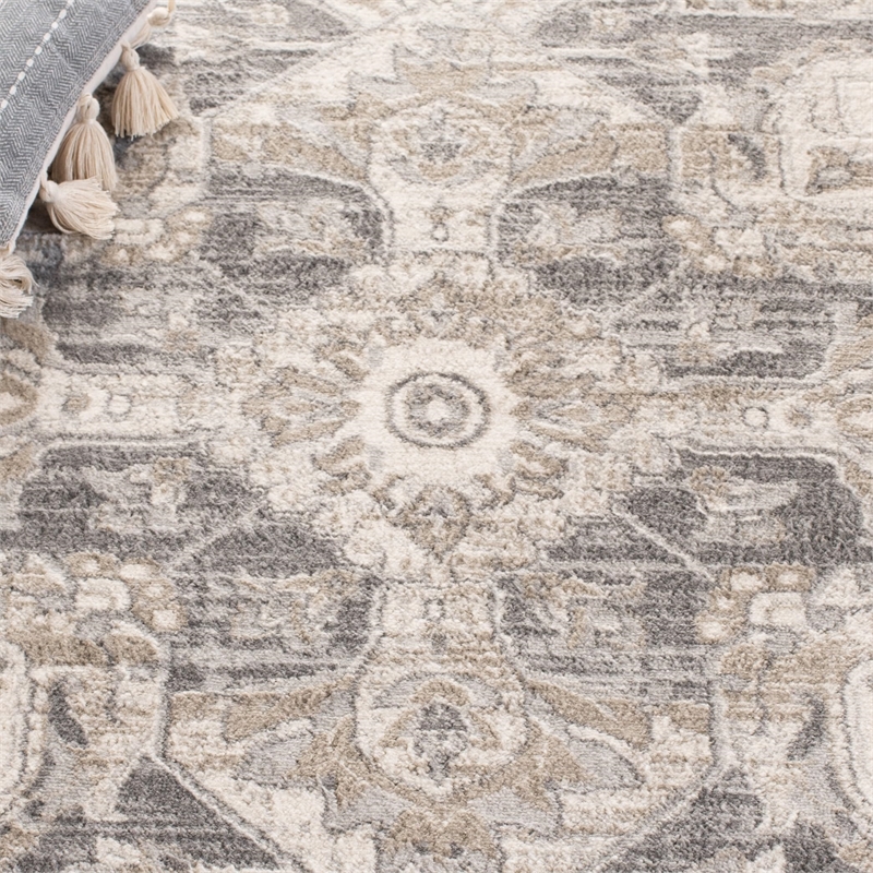 Safavieh Brentwood 9' x 12' Rug in Cream and Gray