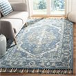 Safavieh Aspen 9' x 12' Hand Tufted Wool Rug in Dark Blue and Gray