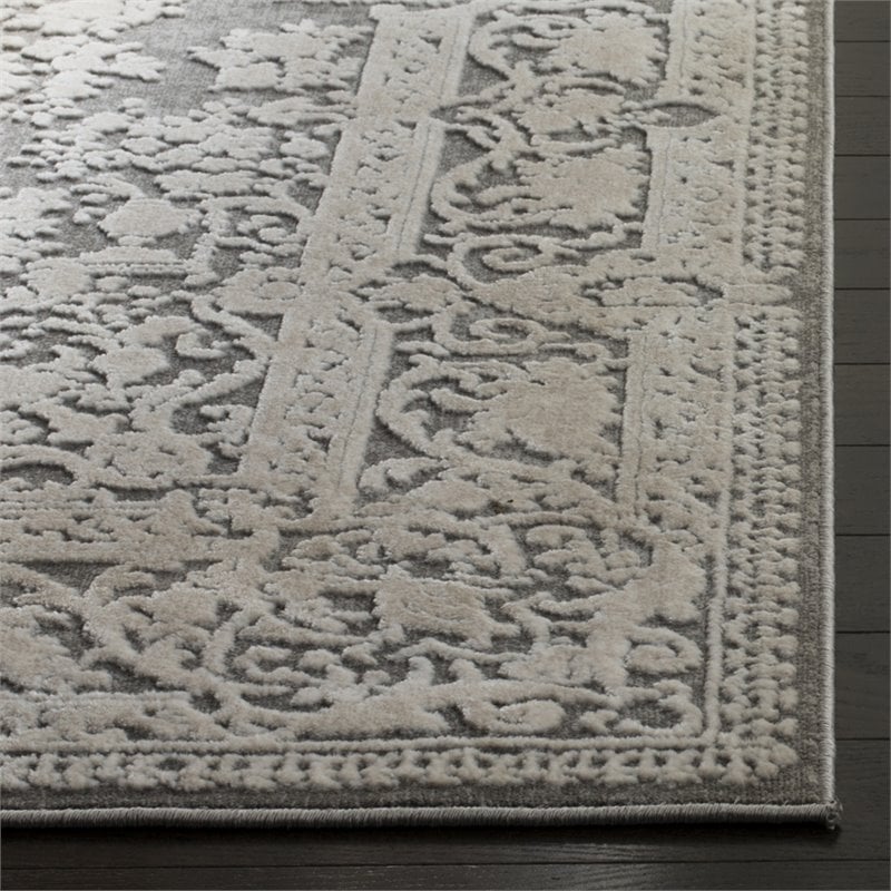 Safavieh Reflection 10' x 14' Rug in Dark Gray and Cream