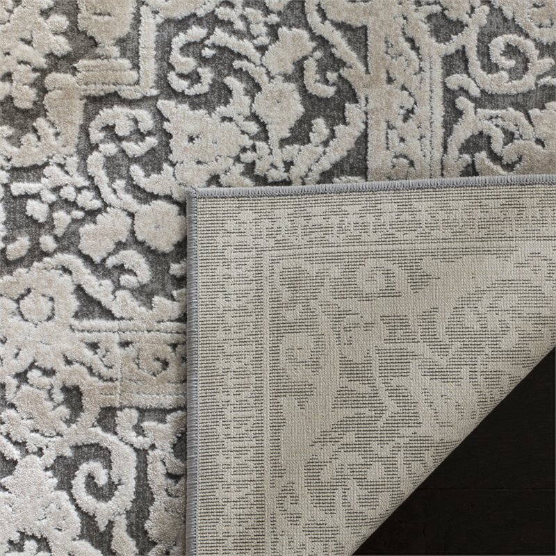 Safavieh Reflection 10' x 14' Rug in Dark Gray and Cream