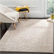 Safavieh Reflection 5' Round Rug in Dark Gray and Cream