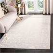 Safavieh Reflection 5' Round Rug in Dark Gray and Cream