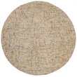 Safavieh Abstract 6' Round Hand Tufted Wool Rug in Gold and Blue