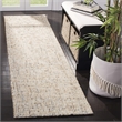Safavieh Abstract 6' Square Hand Tufted Wool Rug in Gold and Blue