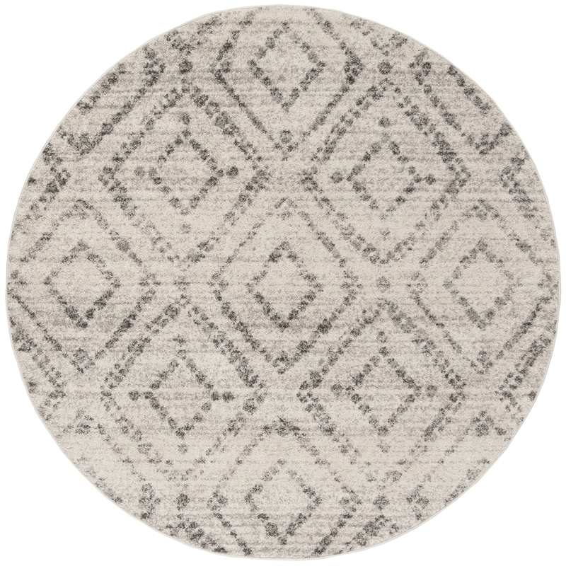 Safavieh Adirondack 4' Round Rug in Gray