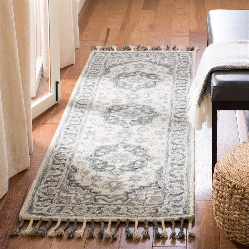 Safavieh Aspen 9' x 12' Hand Tufted Wool Rug in Gray