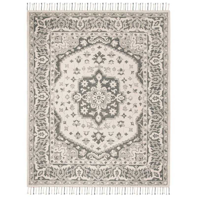 Safavieh Aspen 9' x 12' Hand Tufted Wool Rug in Gray