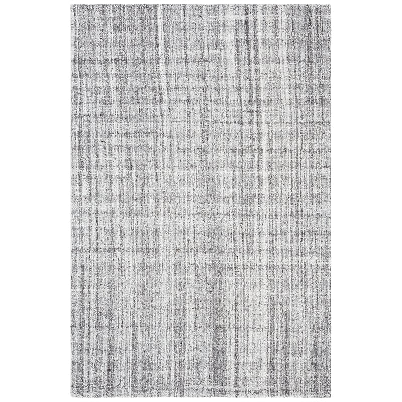Safavieh Abstract 4' x 6' Hand Tufted Rug in Gray and Black