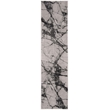 Safavieh Lurex 2' x 8' Runner Rug in Gray and Black