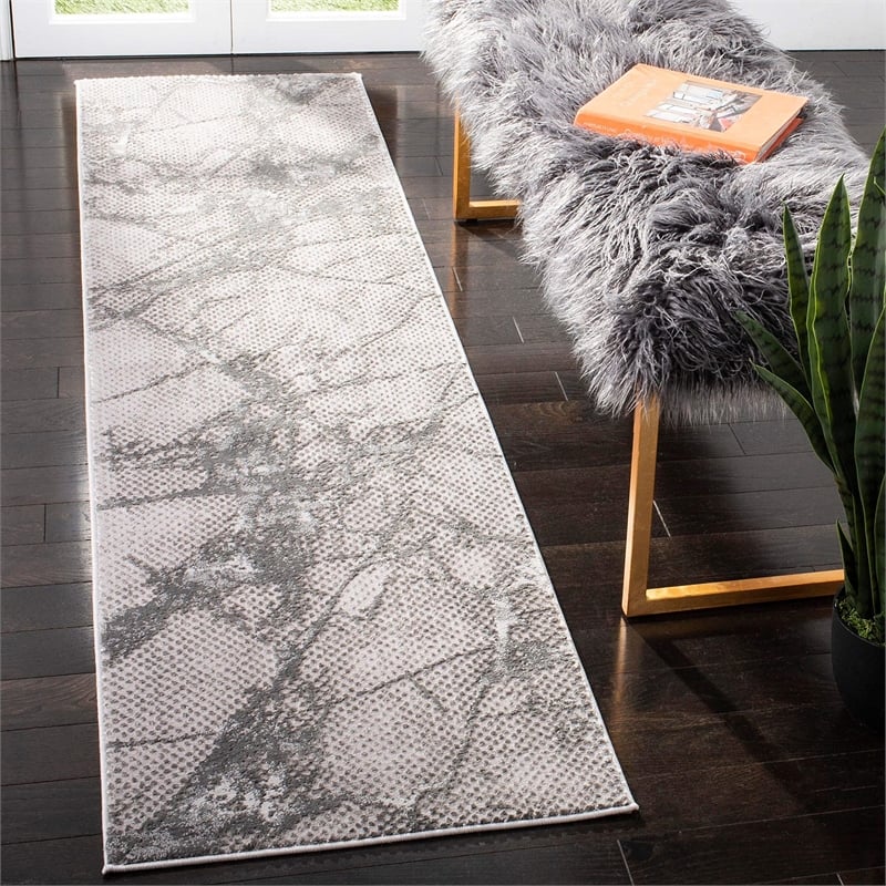 Safavieh Lurex 9' x 12' Rug in Gray and Black