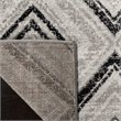 Safavieh Skyler 2' x 12' Runner Rug in Gray and Black