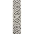 Safavieh Skyler 2' x 12' Runner Rug in Gray and Black