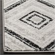 Safavieh Skyler 2' x 6' Runner Rug in Gray and Black