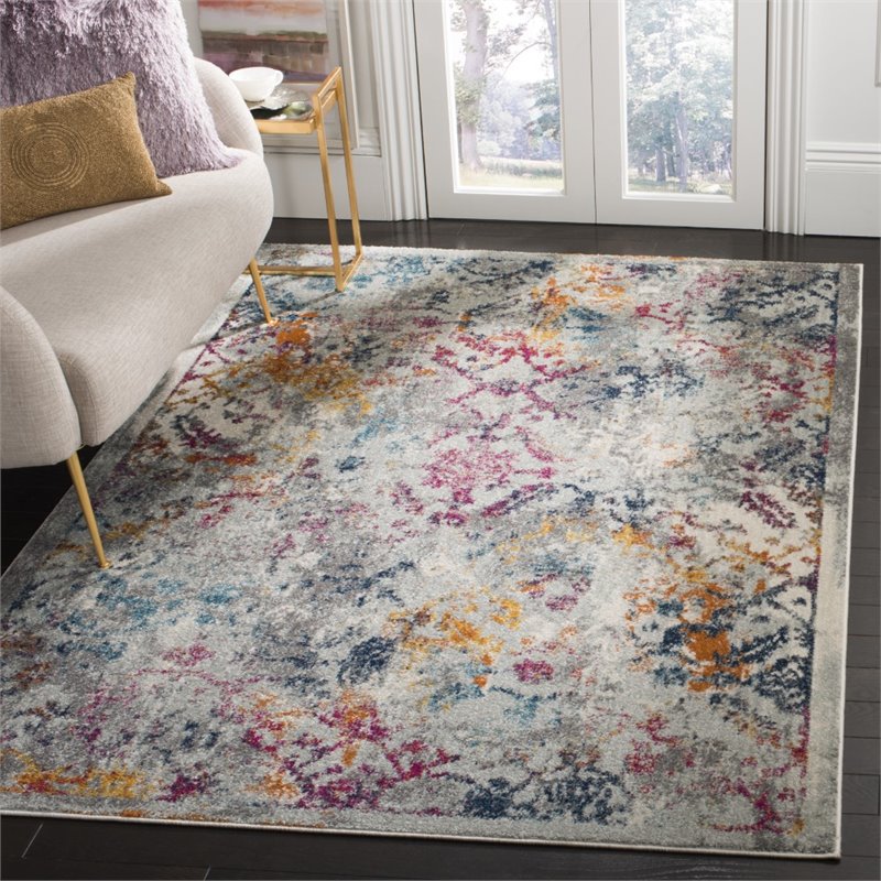 Safavieh Madison 3' x 5' Rug in Gray and Blue