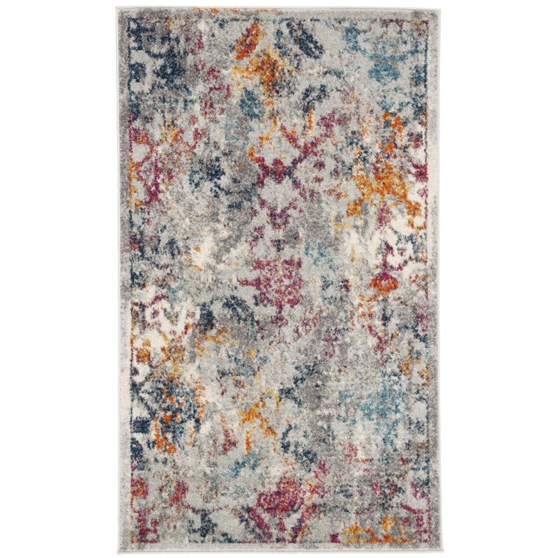 Safavieh Madison 3' x 5' Rug in Gray and Blue