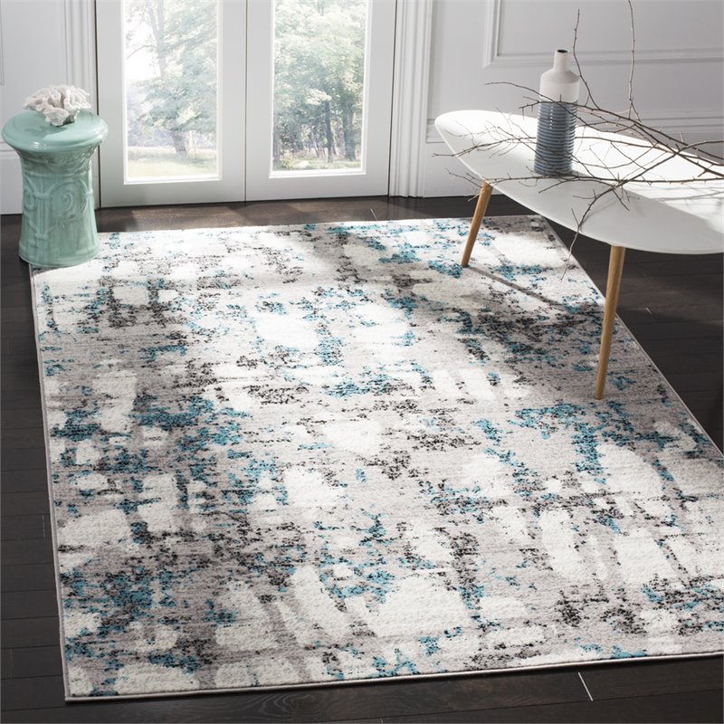 Safavieh Skyler 3' x 5' Rug in Gray and Blue
