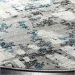 Safavieh Skyler 8' Round Rug in Gray and Blue