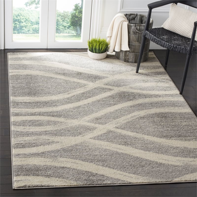 Safavieh Adirondack 10' x 14' Rug in Gray and Cream