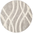 Safavieh Adirondack 8' Round Rug in Gray and Cream