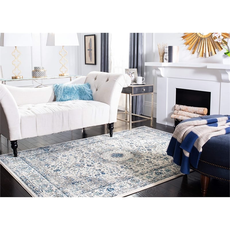 Safavieh Evoke 11' Square Rug in Gray and Ivory