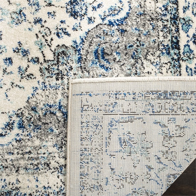 Safavieh Evoke 11' Square Rug in Gray and Ivory
