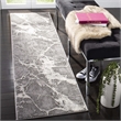 Safavieh Lurex 2' x 8' Runner Rug in Gray and Ivory