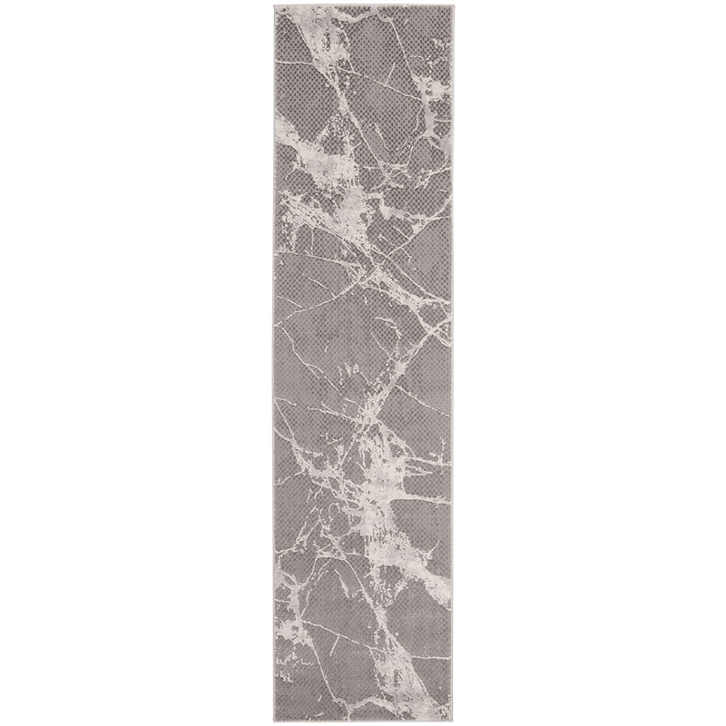 Safavieh Lurex 2' x 8' Runner Rug in Gray and Ivory