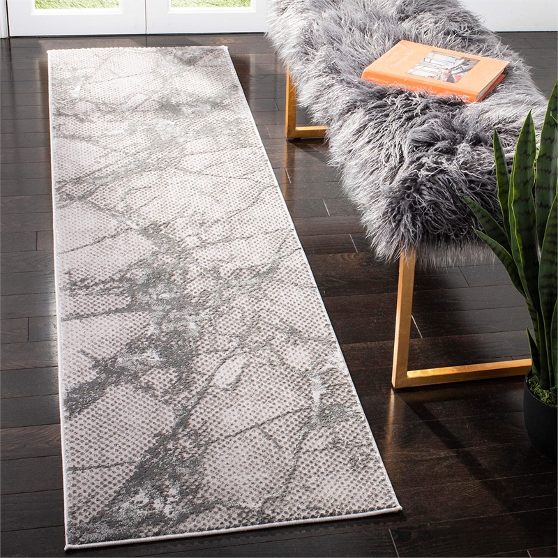 Safavieh Lurex 9' x 12' Rug in Gray and Ivory