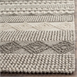Safavieh Natura 11' x 15' Hand Woven Wool Rug in Gray and Ivory