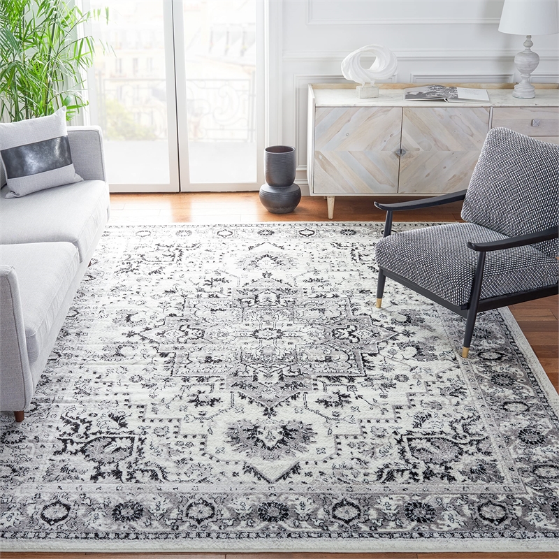 Safavieh Skyler 10' x 14' Rug in Gray and Ivory