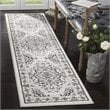 Safavieh Skyler 2' x 10' Runner Rug in Gray and Ivory