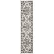 Safavieh Skyler 2' x 12' Runner Rug in Gray and Ivory
